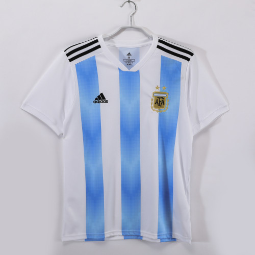 2018 Argentina Home Retro Jersey/2018阿根廷主场