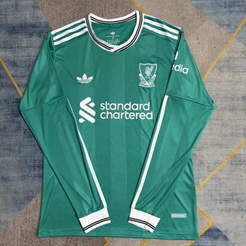 25-26 Liverpool Third  Long Sleeve Fans Jersey/25-26利物浦第二客场球迷长袖