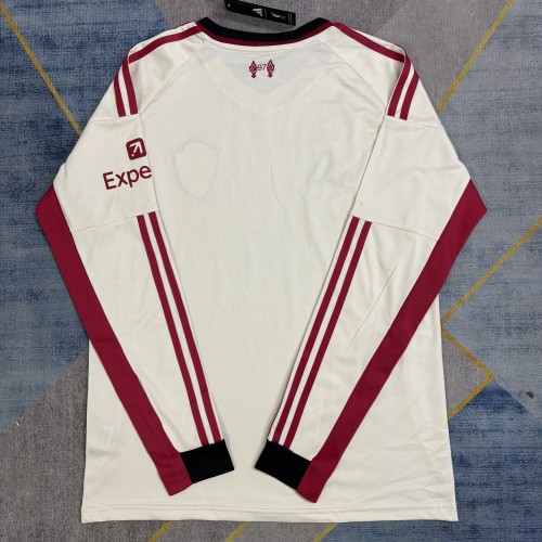 25-26 Liverpool Away Long Sleeve Fans Jersey/25-26利物浦客场球迷长袖