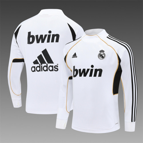 11-12 Real Madrid Retro Training Suit Top/11-12皇马复古上衣