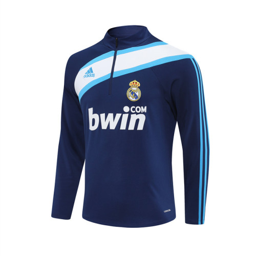 09-10 Real Madrid Retro Training Suit Top/09-10皇马复古上衣