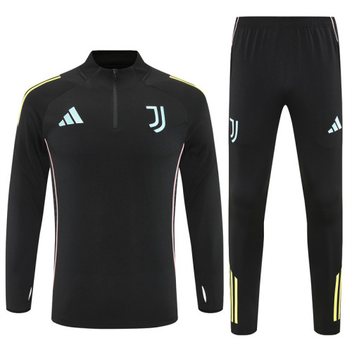 25-26 Juventus Black Training Suit/ 25-26尤文半拉训练服