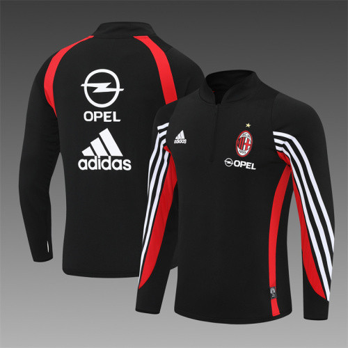 03-04 AC Milan Black Retro Training Suit Top/ 03-04 AC米兰复古上衣