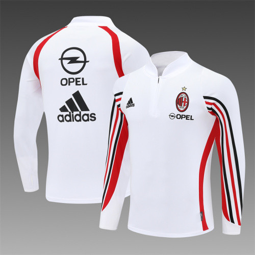 03-04 AC Milan White Retro Training Suit Top/ 03-04AC米兰复古上衣