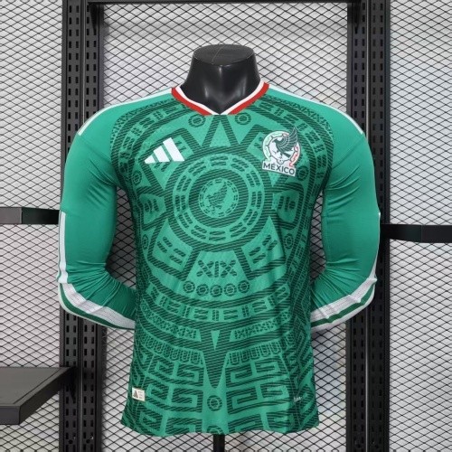 2026 World Cup Mexico Home Player Long Sleeve Jersey/ 2026 墨西哥主场球员长袖