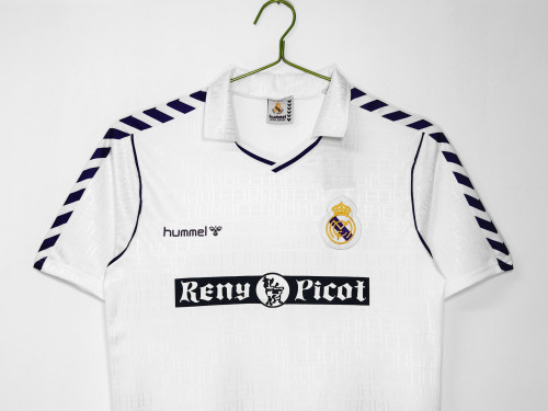 88-90 Real Madrid Home Retro Jersey/88-90皇马主场