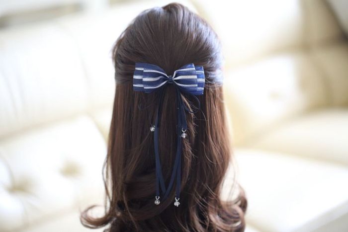 Ribbon bow hairpin