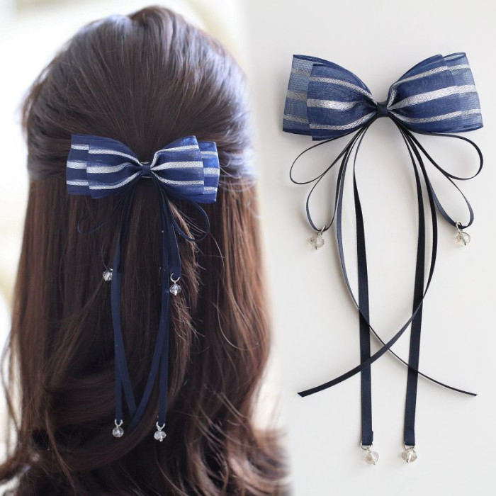 Ribbon bow hairpin