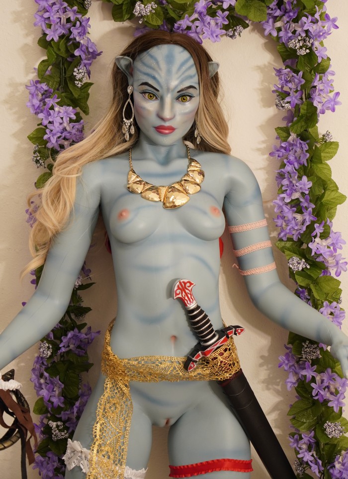 156A Blue Avatar seamless silicone doll