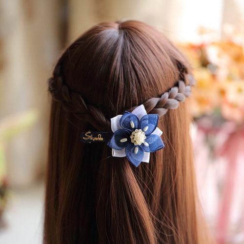 Vintage silk flower hairpin