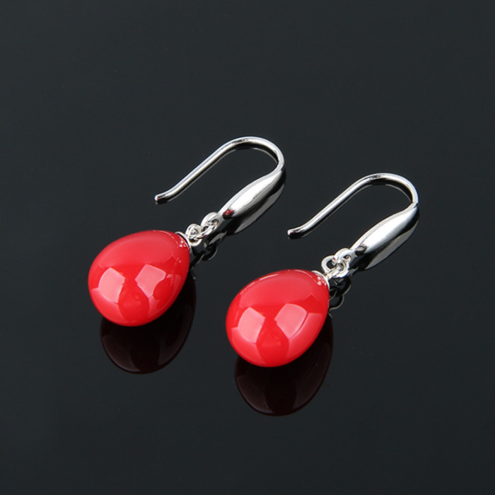 Fritillary sterling silver earrings