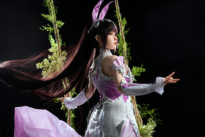 Zelex 155cm C Cup-- GE108-1 with Movable jaw full silicone doll