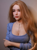 TEMTAS Sex Toy Doll Realistic Ultra Soft Lifelike Skin Love Doll Silicone Body 165CM Natalie
