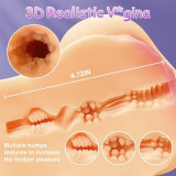 7.71LB Sucking Vibrating Lifelike Sex Doll Brown Male Masturbators Pocket Pussy Realistic Pussy Sex Toy Butt Toy Realistic Vagina Ass Toy Vagina Sex Toy Big Butt Sex Doll Men Realistic Ass Masturbator Fake Pussy Ass Flesh Toy Brown and flesh