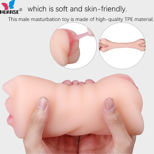 Men's non-fully automatic dildo retractable hand-free true yin virginity clip suck sex toys for men sex toys