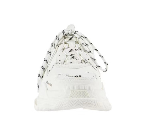 Balenciaga Fashion Top Quality 1:1 Destiny Italy Craft Designer Allover Logo Triple S Sneaker Double Foam And Mesh Running slide Grm Shoe Luxury Designer Shoes