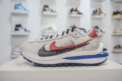 Nike x Sacai vaporwaffle 3.0 sneakers Red Neptune Green Marathon casual sports jogging shoes