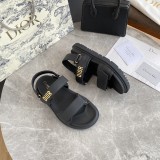 Dior Designer Women's Flat Heel Soft Sole Velcro Beach Shoes Sports Casual Sandals KCQ547LAB_S03W