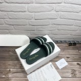 Dior Designer Sandals leather DWAY SLIDE Embroidered Cotton