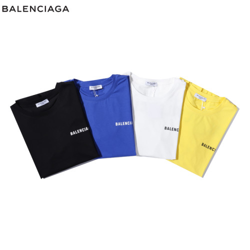 Balenciaga Designer oversize front and back LOGO letter printing short-sleeved men and women couple t-shirts