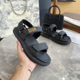 Dior Designer Women's Flat Heel Soft Sole Velcro Beach Shoes Sports Casual Sandals KCQ547LAB_S03W