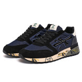 PREMIATA Steven Genuine Training Shoes Men Top Layer Leather Cowskin Mick Lander Running Shoe Black Grey Blue Brown Trainers Walking Fitness Sports Sneakers 5