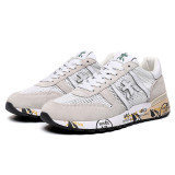 PREMIATA Steven Genuine Training Shoes Men Top Layer Leather Cowskin Mick Lander Running Shoe Black Grey Blue Brown Trainers Walking Fitness Sports Sneakers 5