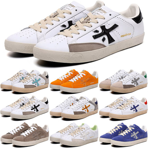 Premiata Mens Womens Running Shoes designer Italy mick lander django sheepskin genuine leather mens traingers sports sneakers walking jogging training shoe