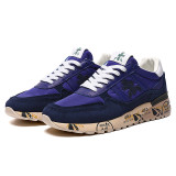 PREMIATA Steven Genuine Training Shoes Men Top Layer Leather Cowskin Mick Lander Running Shoe Black Grey Blue Brown Trainers Walking Fitness Sports Sneakers 5