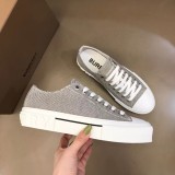 Burberry Vintage Plaid Cotton Sneakers Couple Low Sneakers