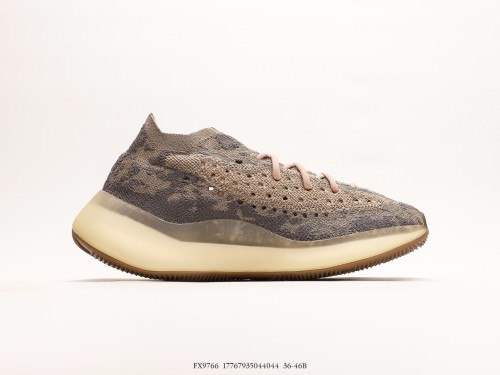 Adidas Yeezy 380 Boost Coconut 380 Blue Oat Blue Brown Q47306 Large Grain Popcorn