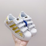 Adidas Shell Toe Velcro Children's Shoes Kids Shoes