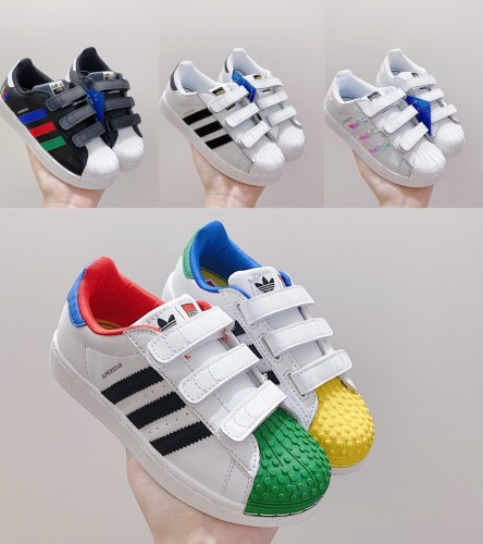 Adidas Shell Toe Velcro Children's Shoes Kids Shoes
