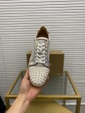 Christian Louboutin couple casual sneakers Rivet sports casual shoes couple style red bottom shoes