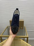 Christian Louboutin couple casual sneakers Rivet sports casual shoes couple style red bottom shoes