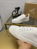 Christian Louboutin couple casual sneakers Rivet sports casual shoes couple style red bottom shoes