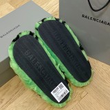 Balenciaga Letter Lamb Hair Slippers