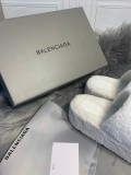 Balenciaga thick soled plush slippers