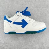 High quality Off-White Out of Office Sneakers Black and White Raw Rubber Low Top Retro Casual Shoes