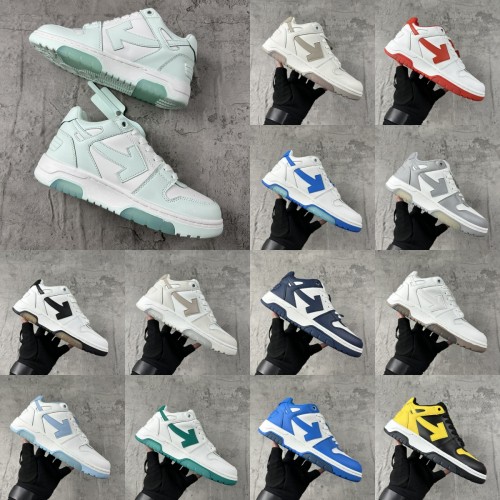 Off-White™ Retro All-Match Casual Sneakers c/o Virgil Abloh Out Of Office Low-top Leather OW Joint Shoes