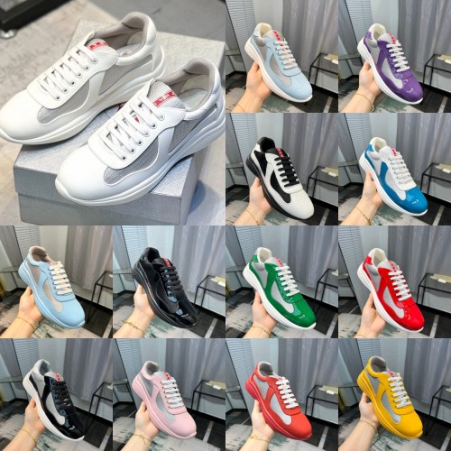 Prada Men's Casual Sneakers Designer Fashion Brand Running Shoes