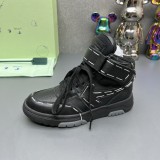 OFF WHITE High-Quality couple models  Out of office  series high-top casual sneakers