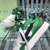 OFF WHITE OW FW Yellow Ribbon White Arrow Black High Top Trendy Shoes