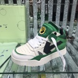 OFF WHITE OW FW Yellow Ribbon White Arrow Black High Top Trendy Shoes