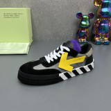 OFF WHITE Mens OW FW Yellow Ribbon White Arrow Black Trendy Shoes