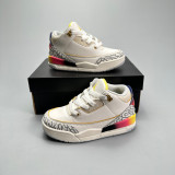 NIKE KIDS AIR Jordan 3 Retro Basketball shoes Luxury Designer Sneaker Jumpman Children's AJ3 Shoes