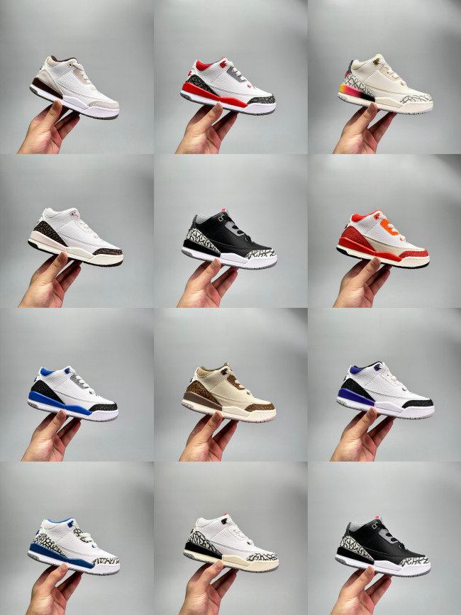 NIKE KIDS AIR Jordan 3 Retro Basketball shoes Luxury Designer Sneaker Jumpman Children's AJ3 Shoes