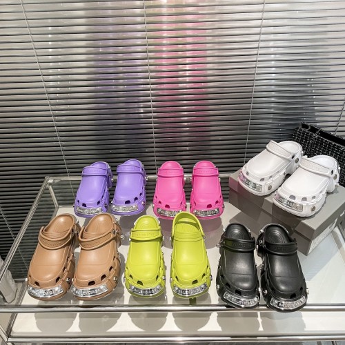 Balenciaga thick-soled large-toe shoes slippers sandals