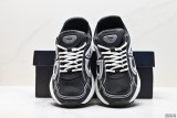 Dior B30 mesh fabric thick-soled lace-up casual low-top sneakers
