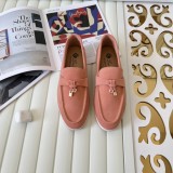 2024 LORO PLANA Italy top luxury LP couple cowhide loafers leather shoes